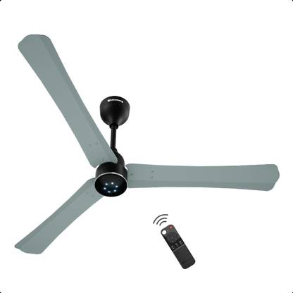 Atomberg Renesa Halo Smart|Voice Controlled|High Air Flow|Low Noise|LED Speed Indicator with 3 Year Warranty BLDC Motor with Remote 1200 mm Ceiling Fan