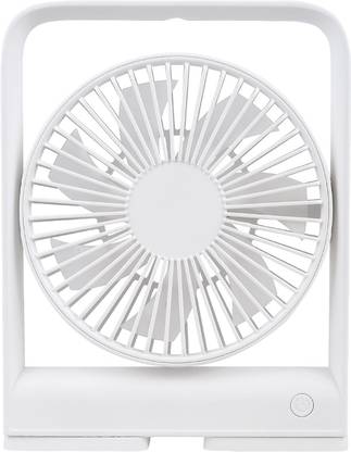 SKOON Mini Portable Magnetic Base Desktop Wall Hanging Square Style 4 Speed Strong 5 Star 150 mm 7 Blade Table Fan