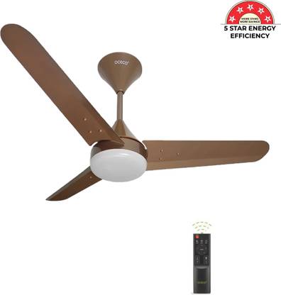 oceco Fansio Light Brown Mtallic 36" (900 MM) 5 Star 900 mm 3 Blade Ceiling Fan