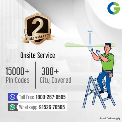 CG CFTUP48SMBR1PE with 1 Year Warranty 1200 mm Ceiling Fan