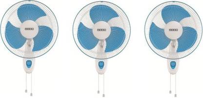 USHA Helix Pro High Speed 400mm pack of 3 with 1 Year Warranty 400 mm Wall Fan