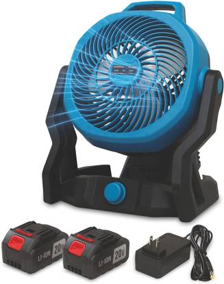 Tomahawk TCF0040 Cordless Fan – Portable, Adjustable, with 20V Lithium-Ion Batteries 180 mm 4 Blade Table Fan