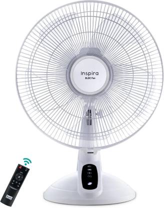 KUHL Inspira T1 400mm Power SavingFan|TouchScreen Control Panel|Tilt Swivel Function 400 mm 5 Blade Table Fan