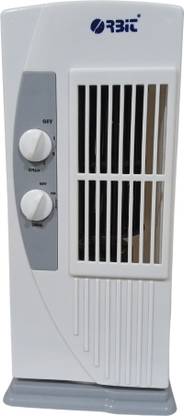 ORBIT White and Grey Multipurpose Portable Fan - 3 speeds, Portable Desktop Fan 4 mm 3 Blade Tower Fan