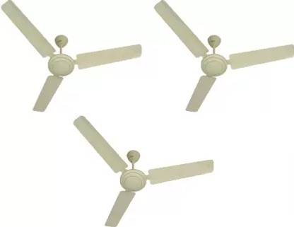 USHA swift pack of 3 1200 mm 3 Blade Ceiling Fan