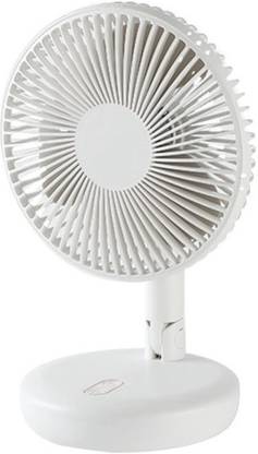 RedShell Cordless Rotating Portable Rechargeable With LED Lights 3 Speed Auto Oscillating with 1 Year Warranty 155 mm Table Fan