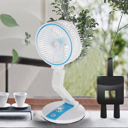 Fancy Rechargeable Table Fan You Can Also use Directly Fan Power Bank[ DC]Desk Fan USB FAN 01-2365 USB Fan, Rechargeable Fan