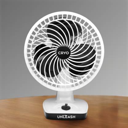 unleash Cryo 9 inch High Speed Fan Table Fan 230mm For Home And Office 230 mm 3 Blade Table Fan
