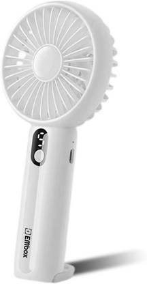 EMBox USBHANDFAN-WHITE with 1 Year Warranty BLDC Motor 90 mm Table Fan