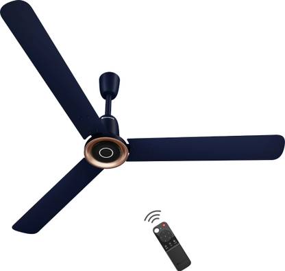 Atomberg Studio Nexus Smart |Voice Control|Moonbeam Light|Metallic Ring|High Air Flow with 3 Year Warranty BLDC Motor with Remote 1400 mm Ceiling Fan