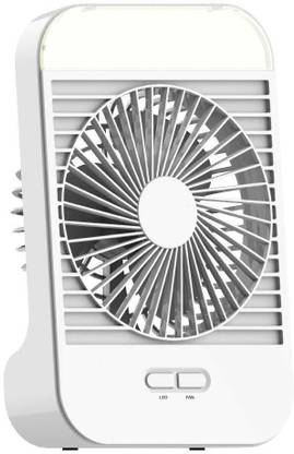 GHANU USB Rechargeable Table Fan with LED Light for Home Office Desk Outdoor Travel 5" USB Rechargeable Table Fan with LED Light for Home Office Desk Outdoor Travel 5" Rechargeable Fan