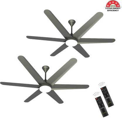 oceco Helico Smart Control BLDC Ceiling Fan with Remote Operation and LED Indicators 5 Star 1200 mm 6 Blade Ceiling Fan