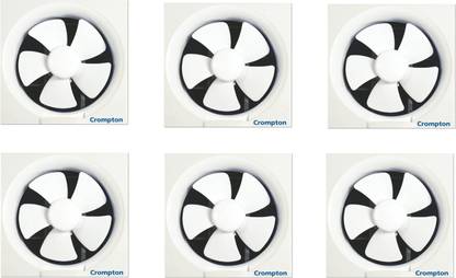 Crompton Brisk Air Neo Pack of 6 with 2 Year Warranty 250 mm Exhaust Fan