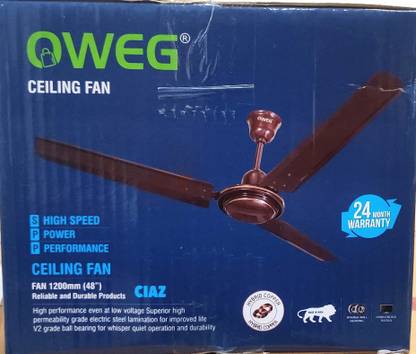 OWEG OCF0008-48GLB with 1 Year Warranty 120048 mm Ceiling Fan