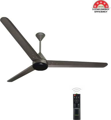 oceco Fansio Slate Chrome Grey 56 with 3 Year Warranty BLDC Motor with Remote 1400 mm Ceiling Fan