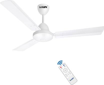 sinox edge HYBRID (12V DC/230V AC) with 2 Year Warranty BLDC Motor with Remote 1200 mm Ceiling Fan