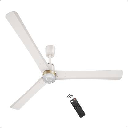 Atomberg Renesa halo 1400 pearl white with 3 Year Warranty BLDC Motor with Remote 1400 mm Ceiling Fan