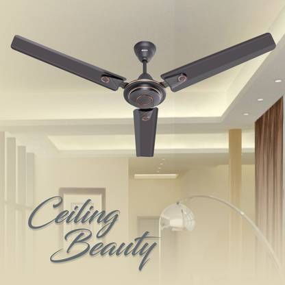Almo Flora Deco Smk Brn 1200 mm 3 Blade Ceiling Fan