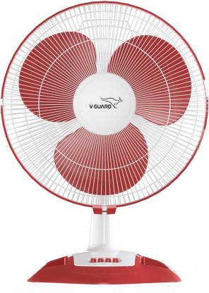 V-Guard Esfera TF (White Red) 400 mm 3 Blade Table Fan  (White Red, Pack of 1)