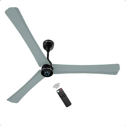 Atomberg Renesa Halo Smart|Voice Controlled|High Air Flow|Low Noise|LED Speed Indicator with 3 Year Warranty BLDC Motor with Remote 1400 mm Ceiling Fan