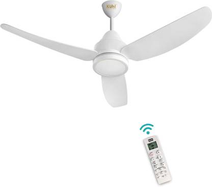 KUHL Luxus C3 Stylish BLDC Fan|IoT-Operate via Mobile & Alexa|Free Installation 5 Star 1400 mm 3 Blade Ceiling Fan