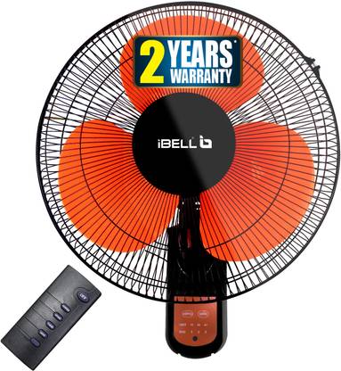 iBELL VIVA03WF High-Speed Wall Fan, 3 Leaf, Low Noise Motor 406 mm 3 Blade Wall Fan