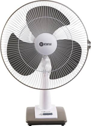 KWW ORETTA High Speed Table Fan 400MM with Automatic Oscillation with 2 Year Warranty Ultra High Speed 400 mm Table Fan