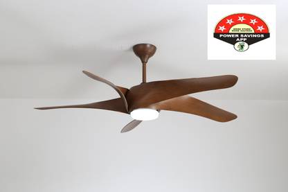 HANS LIGHTINGS Designer 60 Inch, 5 Abs Balde Fan with Light with Remote Control 1400 mm 5 Blade Ceiling Fan