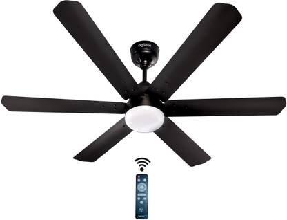 DIGISMART Autum Hexa Premium 380 RPM High Speed 28Watt With LED Light Inverter Technology 5 Star 1200 mm 6 Blade Ceiling Fan