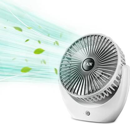 COROID USB Table Fan LED Light And Multifunction USB Charging Undelight 700 mm 3 Blade Table Fan