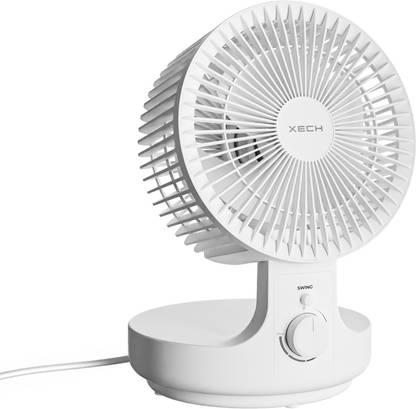 xech Table Fan Foldable with Oscillation Super Quiet Desk Fan AirWave X-430 190 mm 3 Blade Table Fan