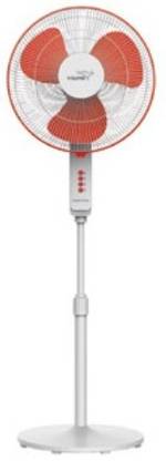 V-Guard Finesta STS Plus 3 Blade Pedestal cum Table Fan (White Red) 2020 400 mm 3 Blade Pedestal Fan