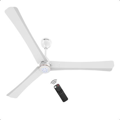 Atomberg Renesa Halo Smart|Voice Controlled|High Air Flow|Low Noise|LED Speed Indicator with 3 Year Warranty BLDC Motor with Remote 1400 mm Ceiling Fan