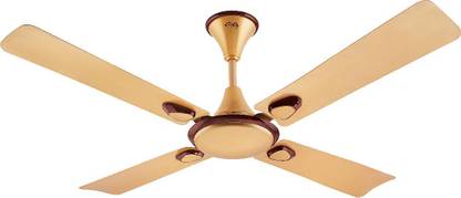 Rally Europa DLX (Satin Gold) 3 Star 1200 mm 3 Blade Ceiling Fan
