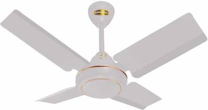 Khaitan Bullet Ceiling Fan | High Speed 850 RPM | 70 Watts | 4 MS Blade 1 Star 1200 mm 4 Blade Ceiling Fan