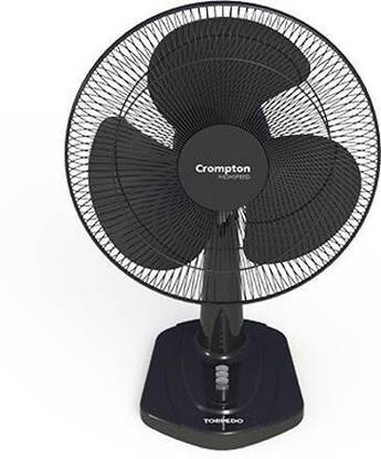 Crompton Torpedo High Speed 16" 400 mm 3 Blade Table Fan
