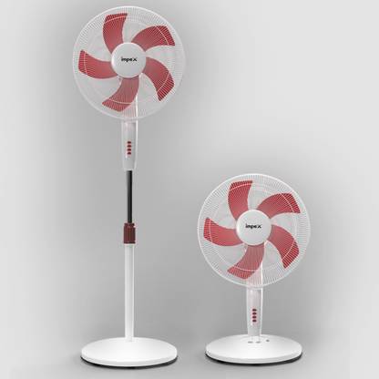 IMPEX Table pedestal 2 in 1 convertible 400 mm 5 Blade Pedestal Fan