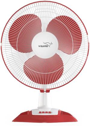V-Guard Esfera TF (White Red) 400 mm 3 Blade Table Fan