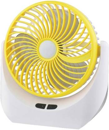 ZUVUZU High Speed Multi Function Powerful Rechargeable Table Desk Fan 155 mm 3 Blade Table Fan