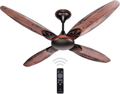 ACTIVA LOTUS SMOKE WOOD with 5 Year Warranty BLDC Motor with Remote 1200 mm Ceiling Fan