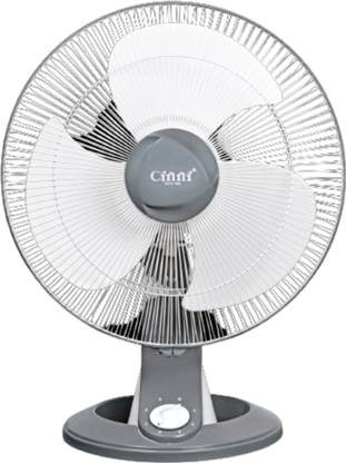 Cinni Table Fan Venus Grey with 12 Months Warranty Energy Saving 400 mm Table Fan