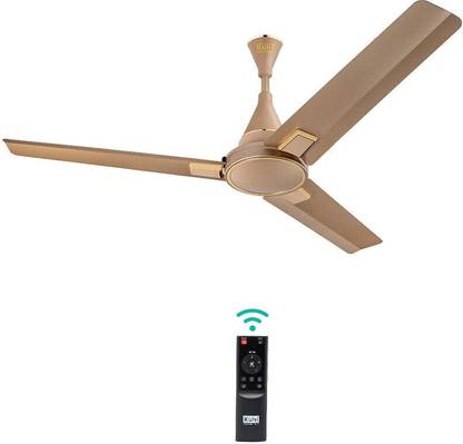 KUHL 119008G Prima A5|5-Star Rated|High Airflow|Saves up to 65% Electricity with 5 Year Warranty BLDC Motor with Remote 1200 mm Ceiling Fan