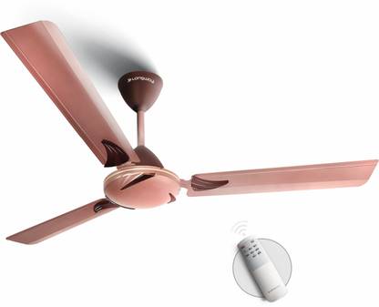 Longway Creta P1 1200 mm Remote Controlled 3 Blade Ceiling Fan  (Rusty Brown, Pack of 1) at Rs. 1699