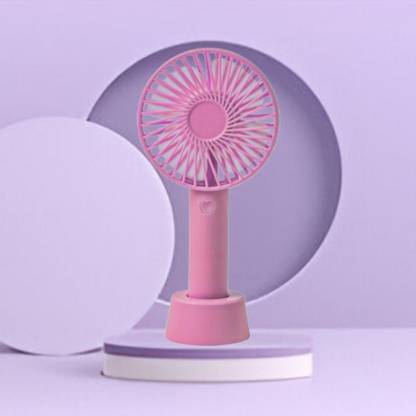 Clairbell Summer Fan (Portable Hand Fan) with Rechargeable For Home/Office/TravelK345 with 1 Year Warranty 1000 mm Pedestal Fan