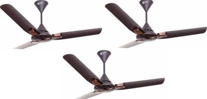 Orient Electric Jazz trendz Pearl Metallic bronz copper pack of 3 with 1 Year Warranty 1200 mm Ceiling Fan