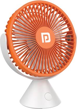 Portronics Aero Breeze Portable Rechargeable Table Fan, 360° Rotatable, 4 Hours Back Up, 3 Blade Table Fan
