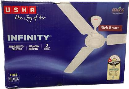 USHA INFINITY with 2 Year Warranty 1200 mm Ceiling Fan