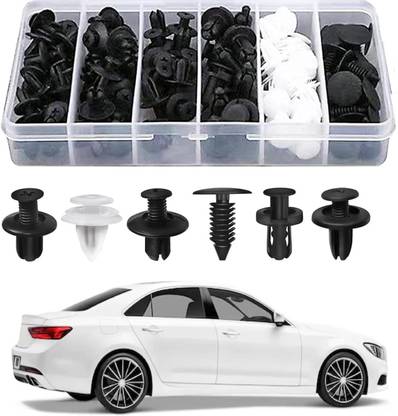 Hukimoyo 100 pcs Car Fastener Bumper Clip,Rivets Auto Retainer Trim Removal door clips Fastener
