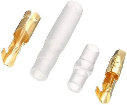 Auto-Ex 25 Set Male Female Bullet Connector Wire Colour Terminal Brass 100 Pcs Fastener