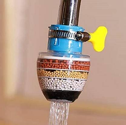 Plantone 6 Layer Activated Carbon Faucet Water Filter-Pack of 1 Faucet Mount Faucet Mount